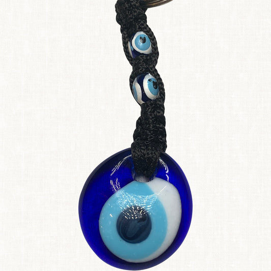 Turkish Blue Evil Eye Keychain